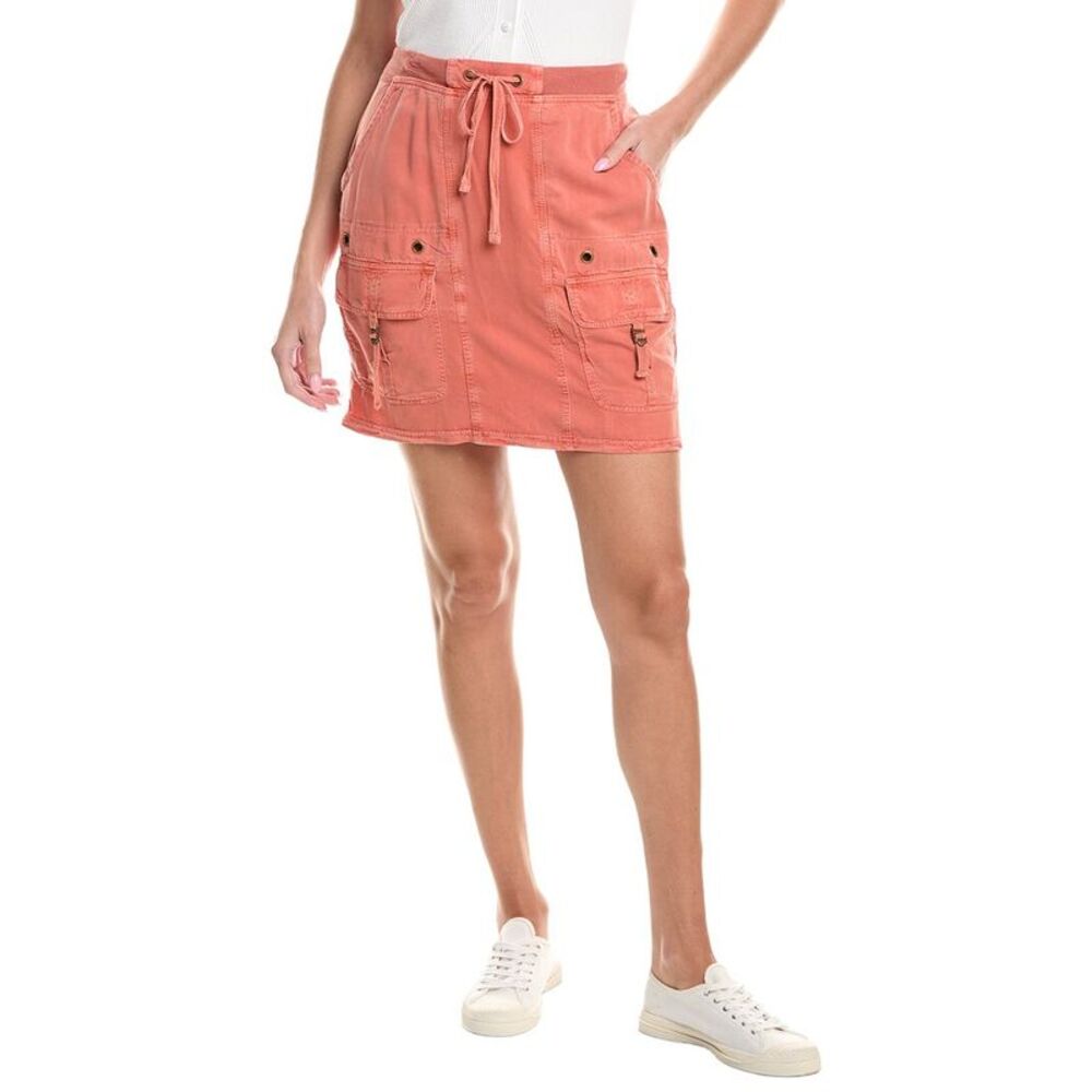Xcvi Womens Leto Twill Mini Skirt